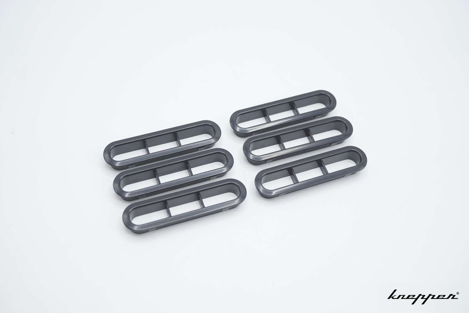 VW Käfer Blende für Lüftung hinten ab Bj. 08/71, Schwarz, Set