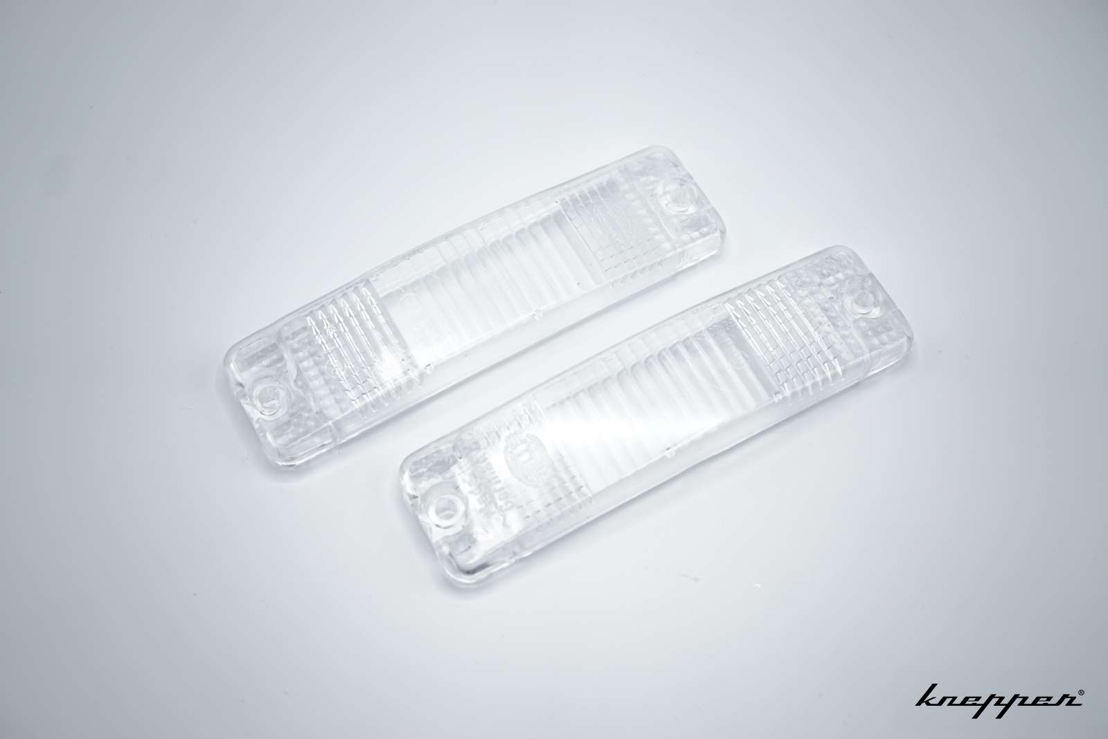 VW Käfer Blinker in der Stoßstange, ab Bj. 08/74, Weiß, Top Qualität, Paar