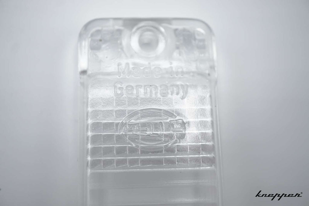 VW Käfer Blinkerglas in der Stoßstange, weiß , Paar, Hella mit Zulassung