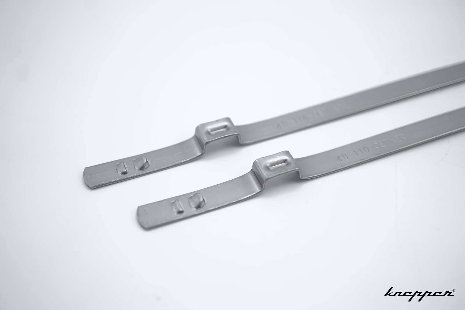 VW Käfer 1303 Schellen für Manschette der Zahnstangenlenkung, Edelstahl, Set
