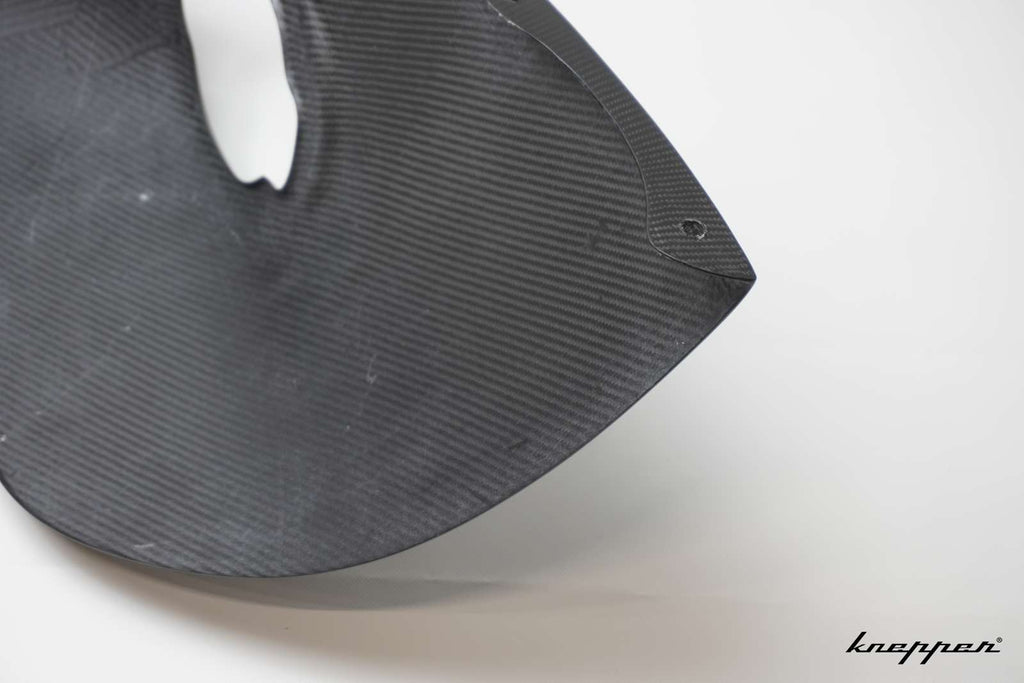 VW Käfer Kotflügel 3cm Innenverbreitert, Carbon Klarlack, hinten, Beifahrerseite, große Rückleuchte