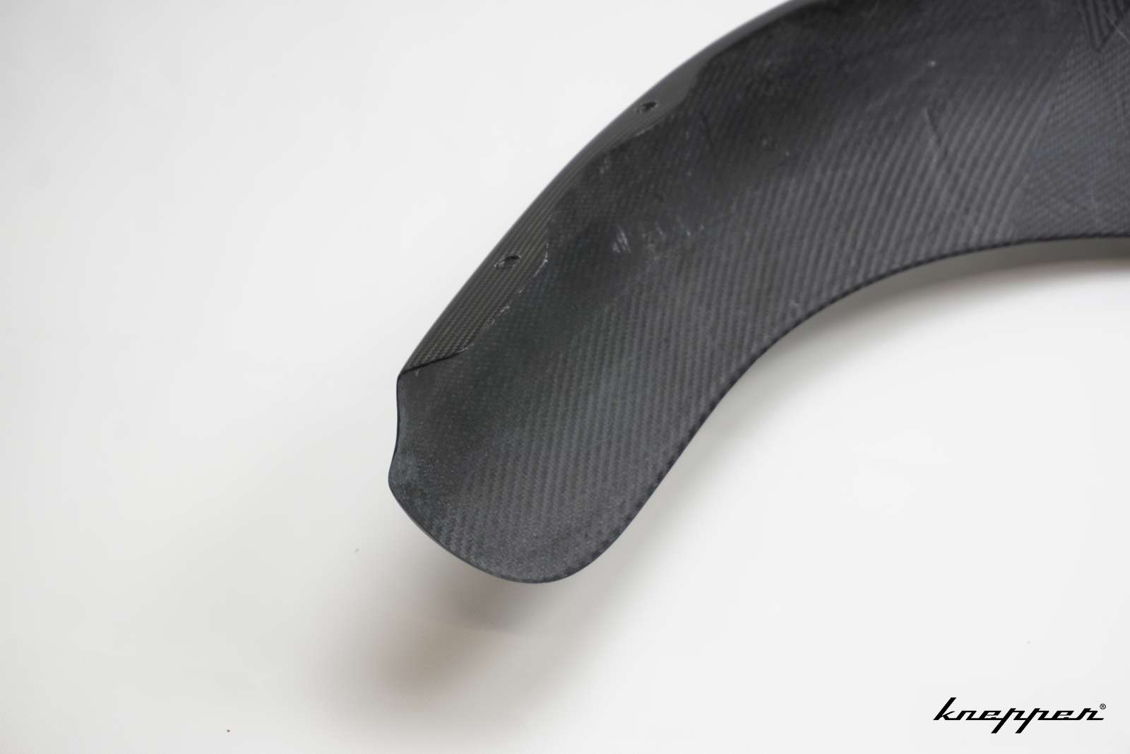 VW Käfer Kotflügel 3cm Innenverbreitert, Carbon Klarlack, hinten, Beifahrerseite, große Rückleuchte