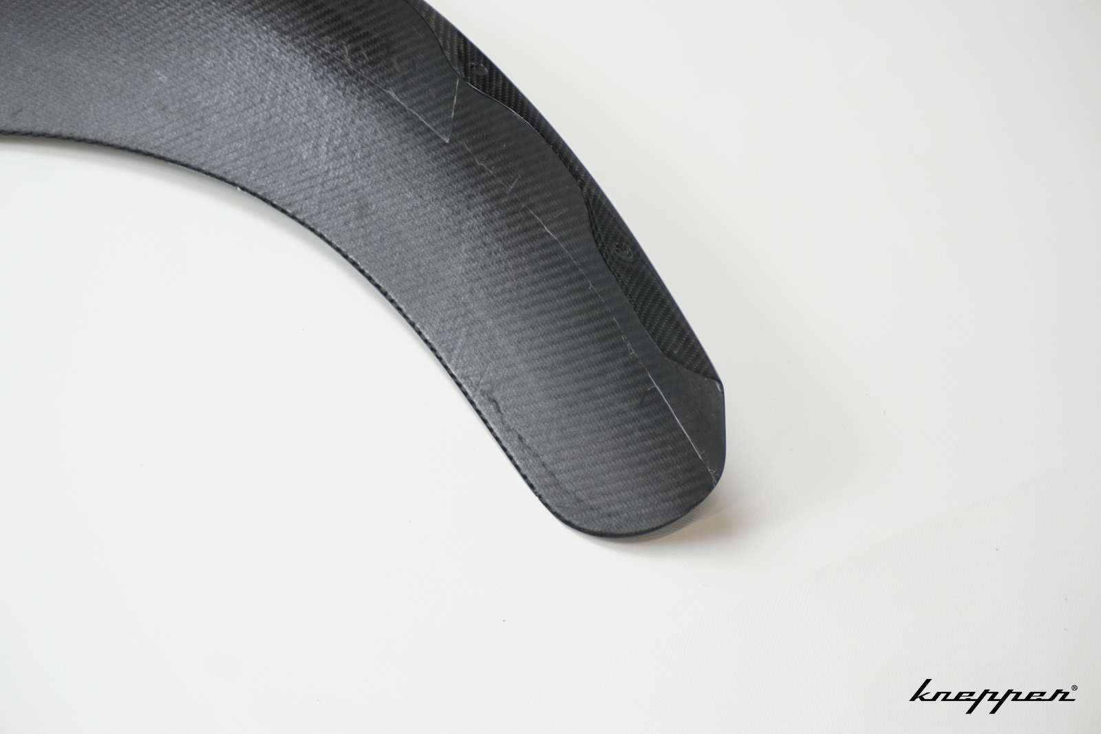 VW Käfer Kotflügel 3cm Innenverbreitert, Carbon Klarlack, hinten, Fahrerseite, große Rückleuchte