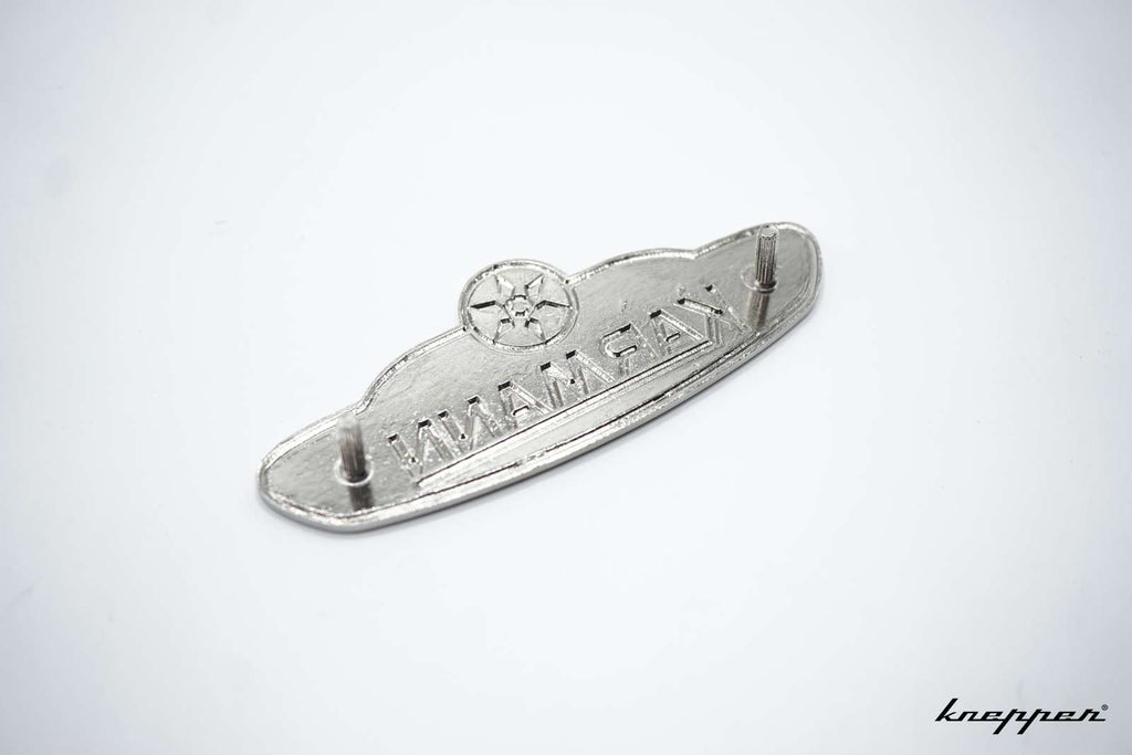 VW Käfer Cabrio Karmann Emblem am Seitenteil, ab Bj. 08/60