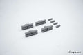 VW Käfer 1303 Clip für breite Zierleiste vorn am Seitenteil, Set