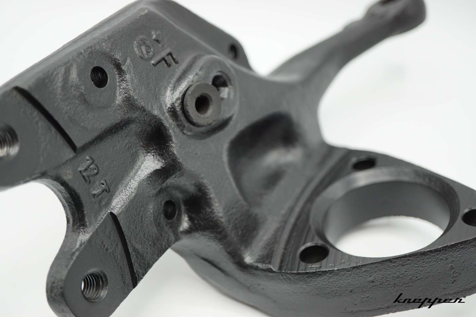 VW Käfer Scheibenbremsachsschenkel, schwarz, 3-Punkt