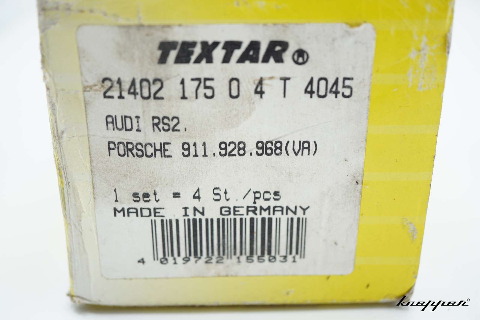 TEXTAR 21402 175 0 4 t 4045 Porsche  911, 928, 968 Audi RS2 Bremsbeläge, VA, Neu