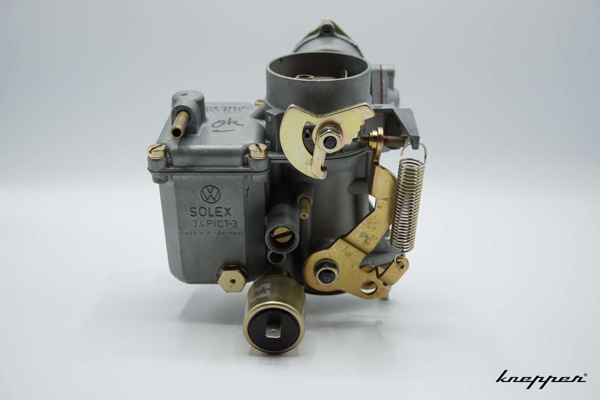VW Käfer Solex 34 PICT-3 Vergaser, 39 mm, mit Ansauggeweih, überholt