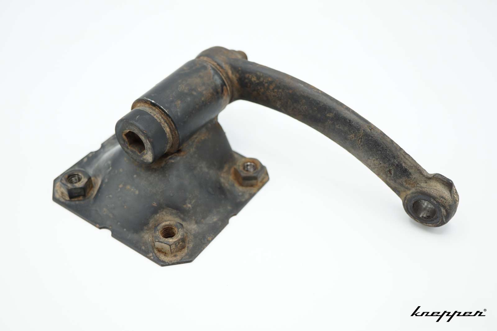 VW Käfer Lagerbock mit Umlenkhebel aus Stahl, gebraucht