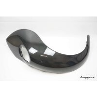 VW Käfer Kotflügel 3cm Innenverbreitert, Carbon Klarlack, hinten, Fahrerseite, große Rückleuchte