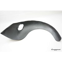 VW Käfer Kotflügel 3cm Innenverbreitert, Carbon Klarlack, hinten, Fahrerseite, große Rückleuchte