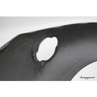 VW Käfer Kotflügel 3cm Innenverbreitert, Carbon Klarlack, hinten, Fahrerseite, große Rückleuchte