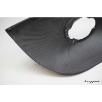 VW Käfer Kotflügel 3cm Innenverbreitert, Carbon Klarlack, hinten, Fahrerseite, große Rückleuchte