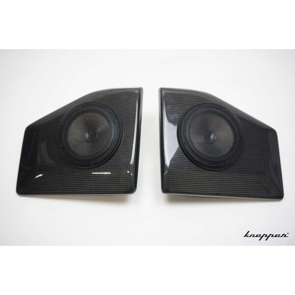 VW Käfer 1302 / 1303 Cabrio Lautsprechergehäuse, Carbon, Paar