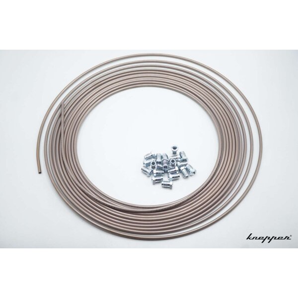 Bremsleitung Kunifer mit ABE, 4,75mm, 10m Rolle mit 20 Überwurfmuttern M10x1, Set